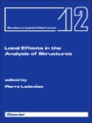 cover image of Local Effects in the Analysis of Structures